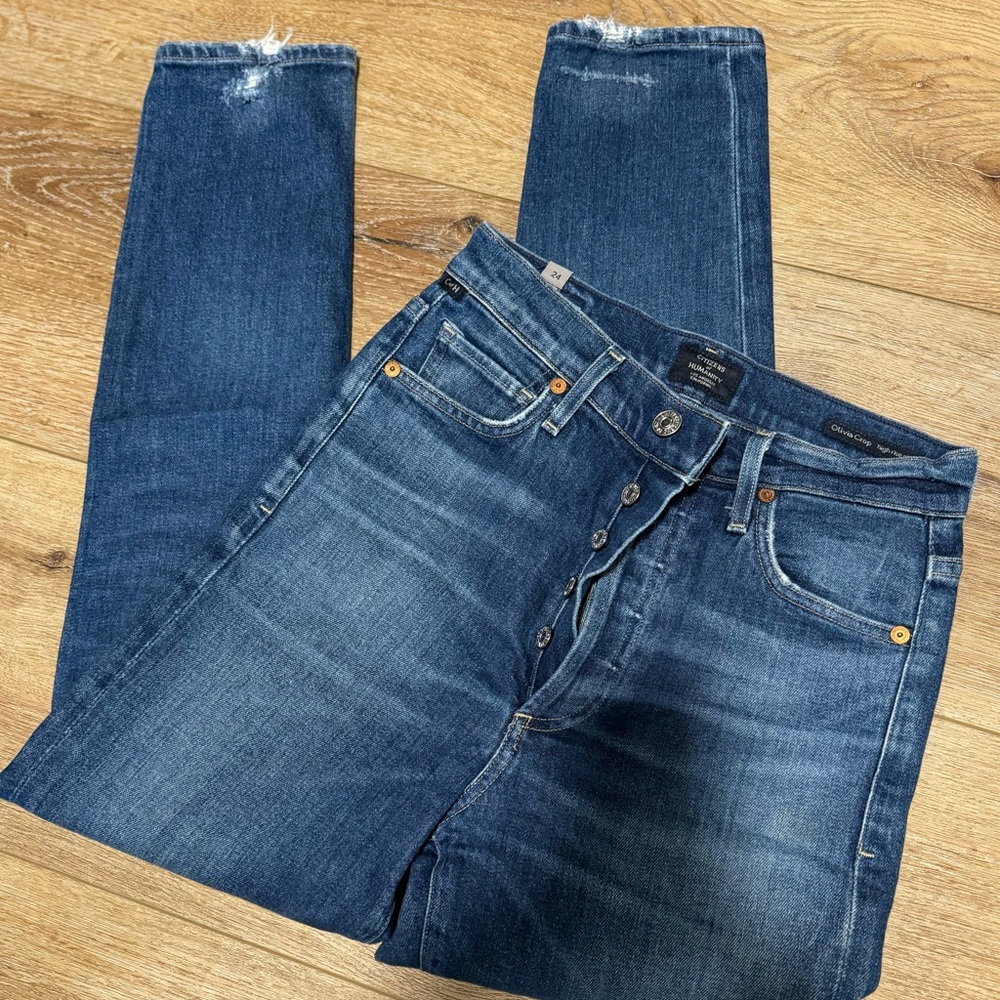citizens of Humanity olivia high rise ankle - reset wash - size 24